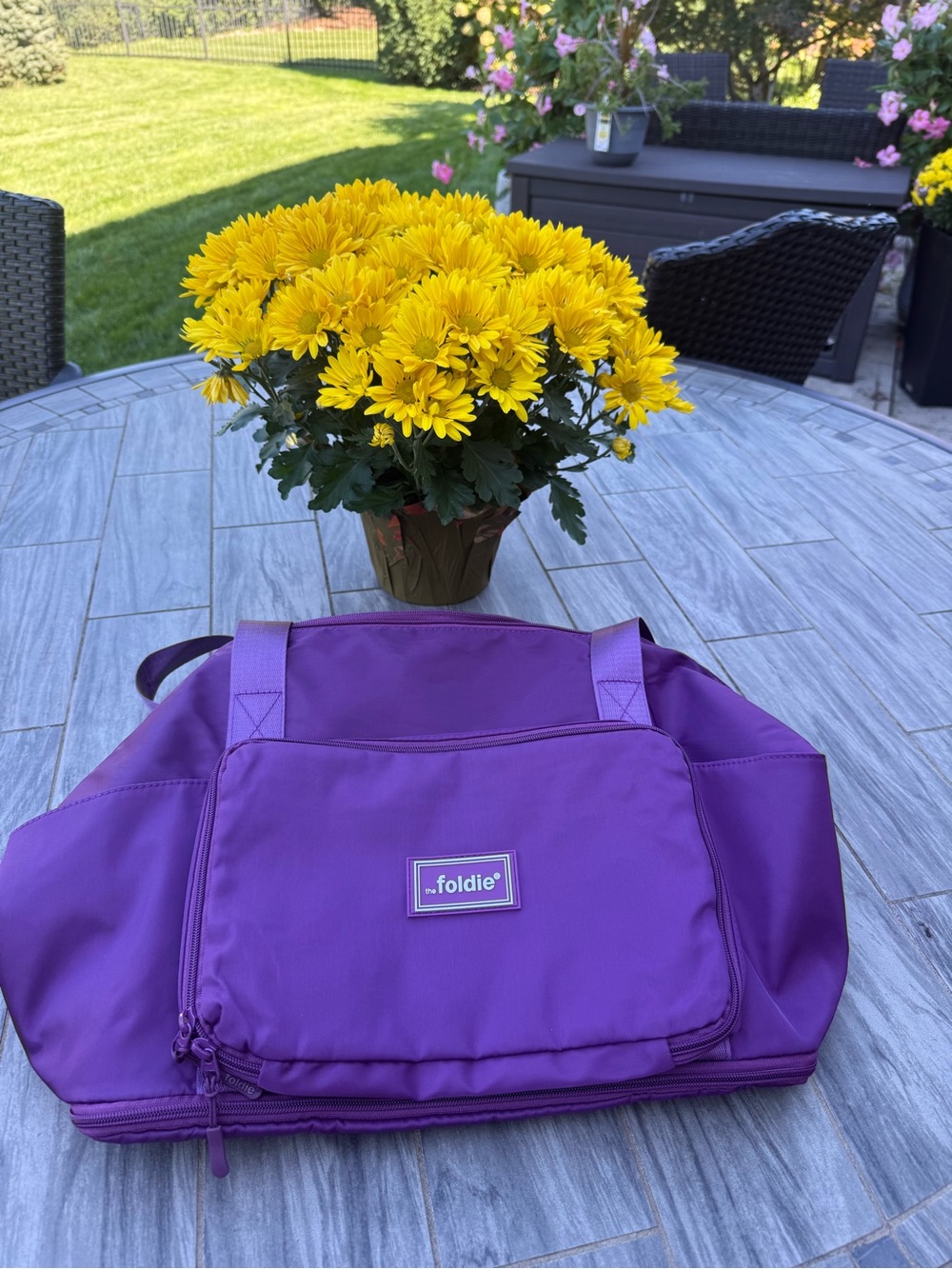 Foldie Purple Women's Travel Weekender Bag